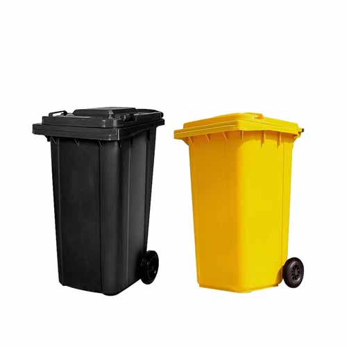 120/240 Liter Heavy Duty Custom Color Outdoor Street Hotel Large Public Mobile Recycle Pedal Virgin HDPE Plastic Trash Can