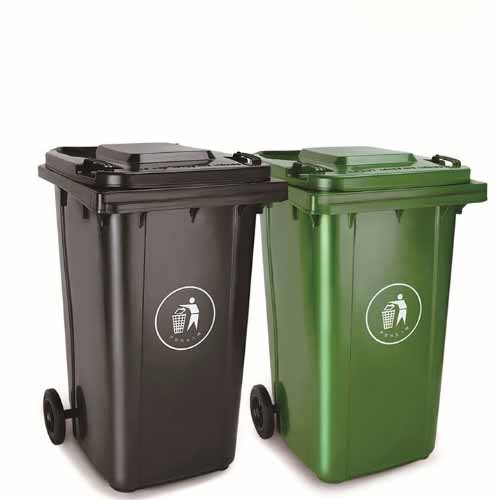 120 Liter Dustbin Mobile Container Garbage Waste Bin Yellow Black Gray Medical Rectangular Plastic Trash Can