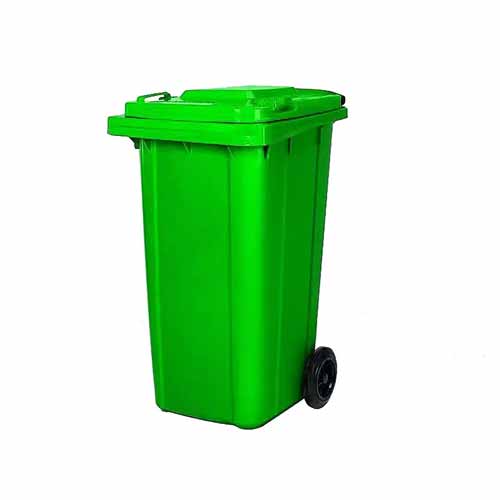 2024 new outdoor plastic 240l dust bin trash can with Foot Pedal Waste Bin with Lid&Wheels