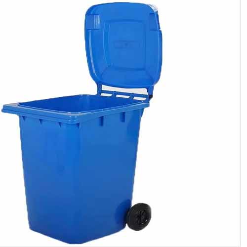 Outdoor Rectangular Trash Bucket 240L Environmentally Recyclable PP Material Open Top Structure Sustainable Garbage Waste Bin