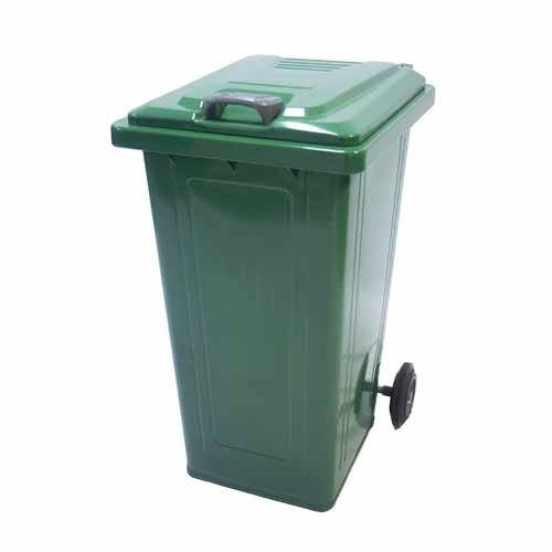 Outdoor Garbage Rubbish Bin Dustbin Mobile Waste Container Plastic Trash Can With Wheels and Lid