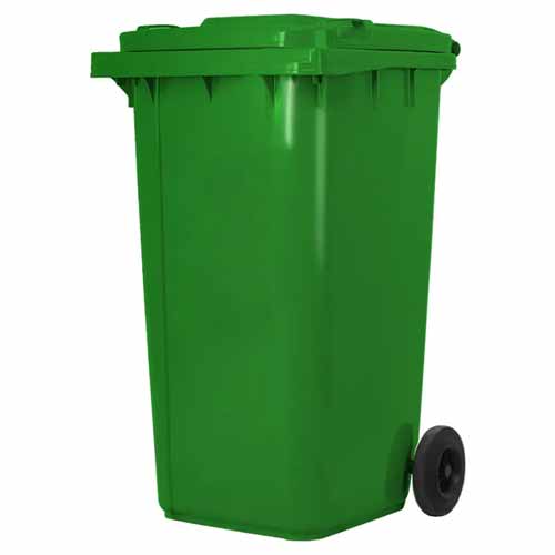 outdoor 240L dustbin plastic sale price garbage containers hazardous waste bin with wheels